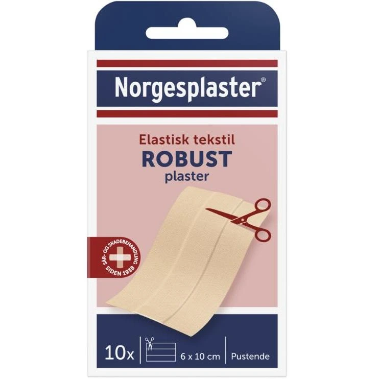 Norgesplaster Robust plaster 6 x 10 cm 10 stk