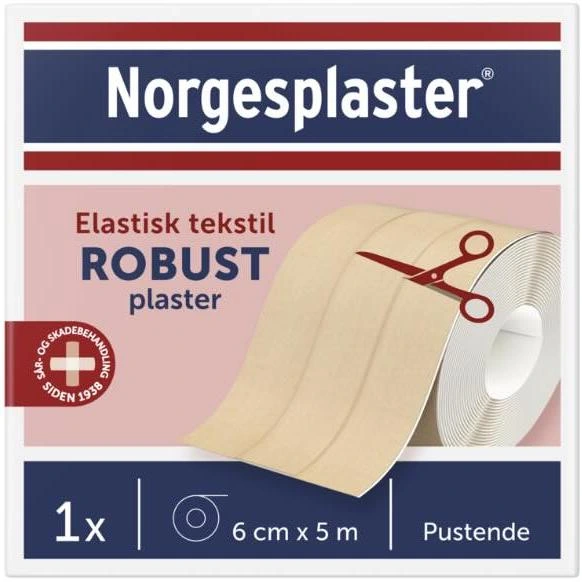 Norgesplaster Robust plaster 6 cm x 5 m rull 1 stk