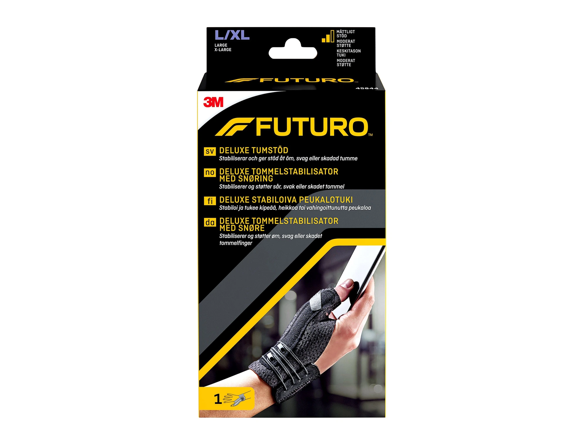 Futuro Deluxe tommelstabilisator med snøring str L/XL 1 stk