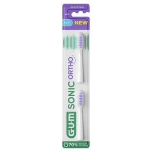 GUM Sonic Ortho børsthode soft 2 stk