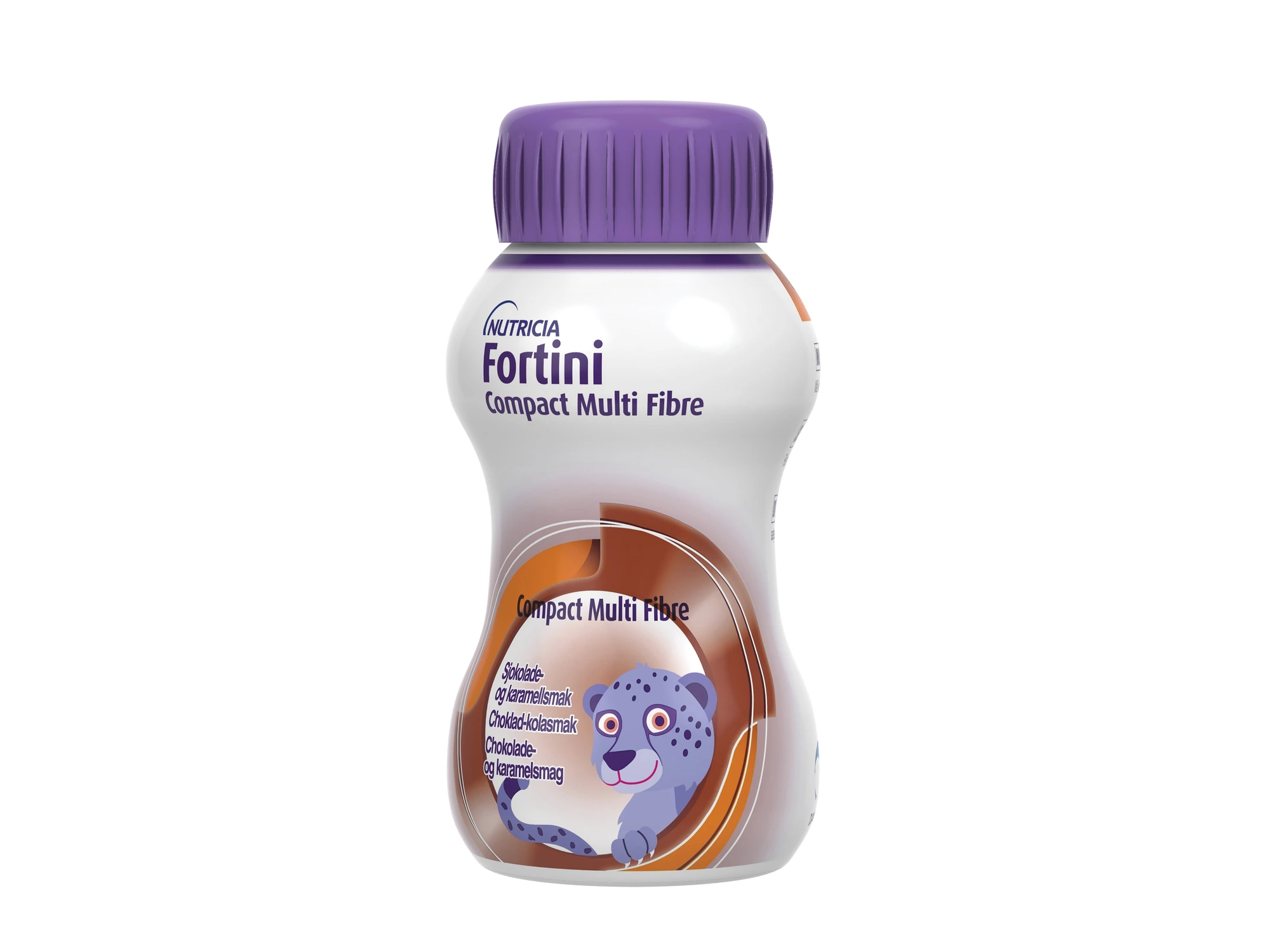 Fortini Compact MultiFibre næringsdrikk sjoko/kara 4x125 ml