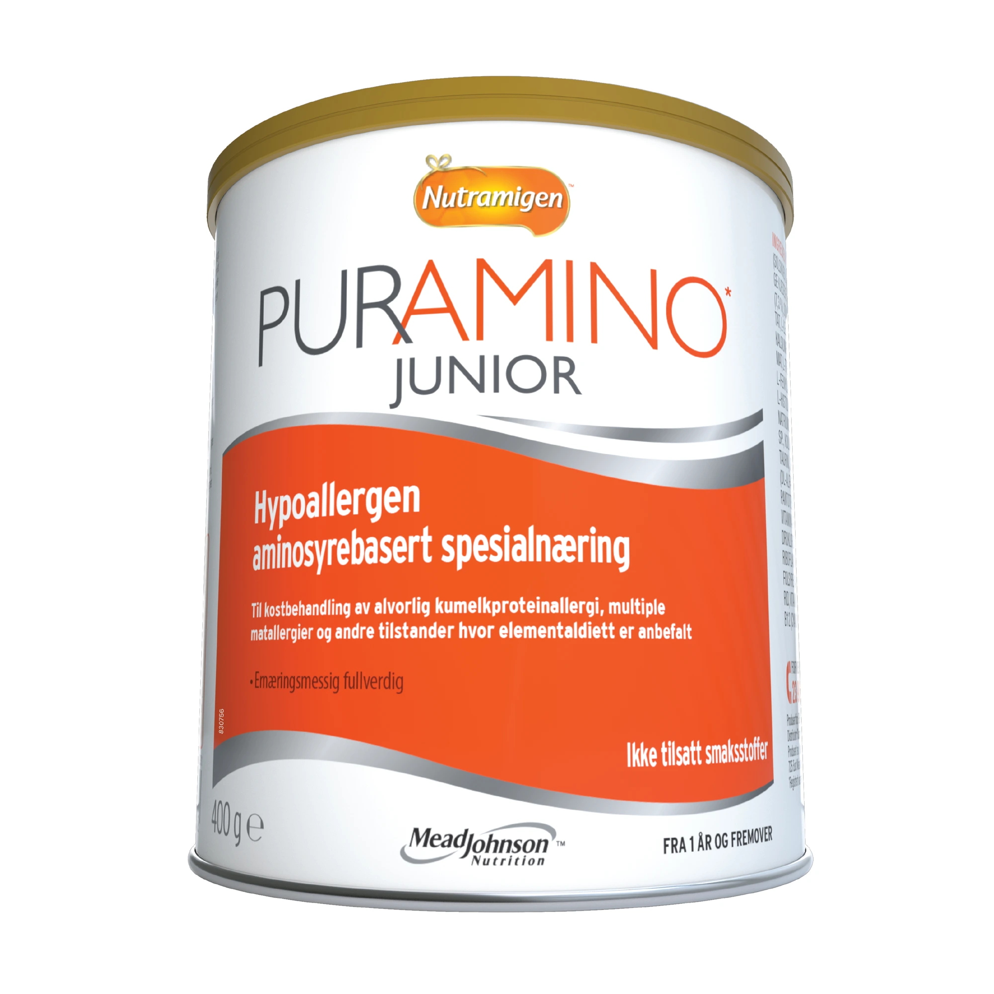 Nutramigen Puramino Junior hypoallergen spesialnæring pulver 400 g