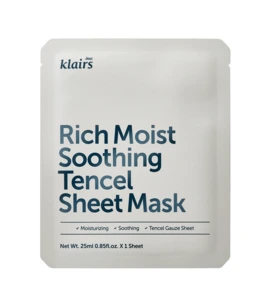 Klairs Rich Moist Soothing Tencel Sheet Mask ansiktsmaske (25 ml) 1 stk