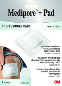 Medipore + Pad Professional Care, steril bandasje  10x10cm