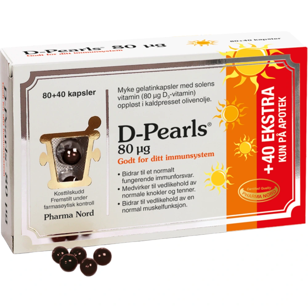 D-pearls kaps 80 mikrog