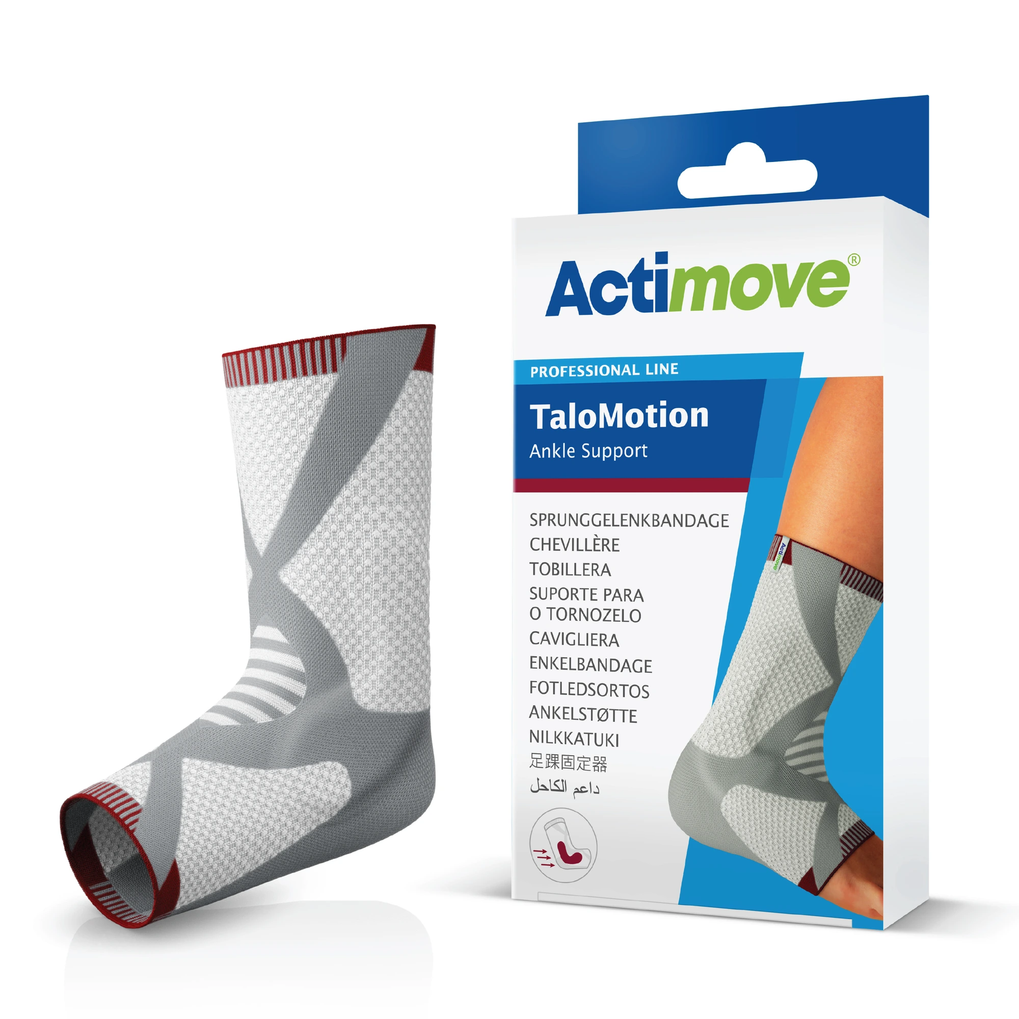 Actimove TaloMotion ankelstøtte venstre M 1 stk