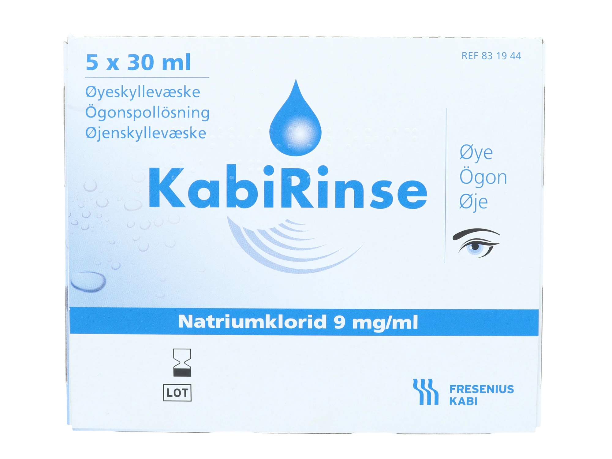 Kabirinse øyeskyllevæske 5x30 ml