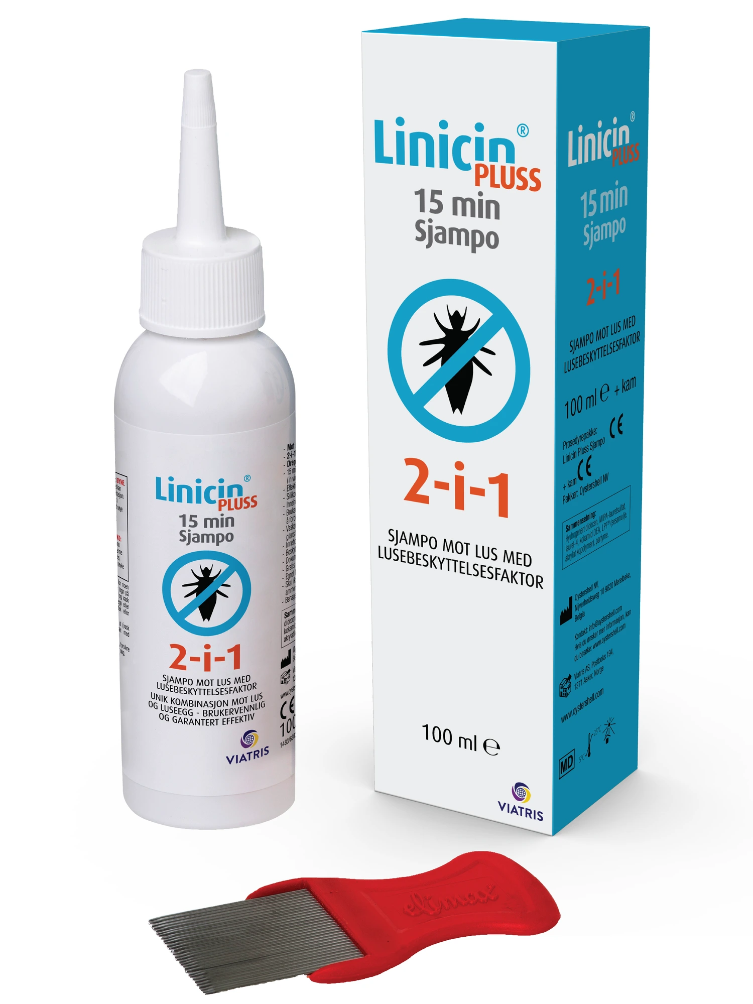 Linicin Pluss 15 min sjampo lusemiddel 100 ml