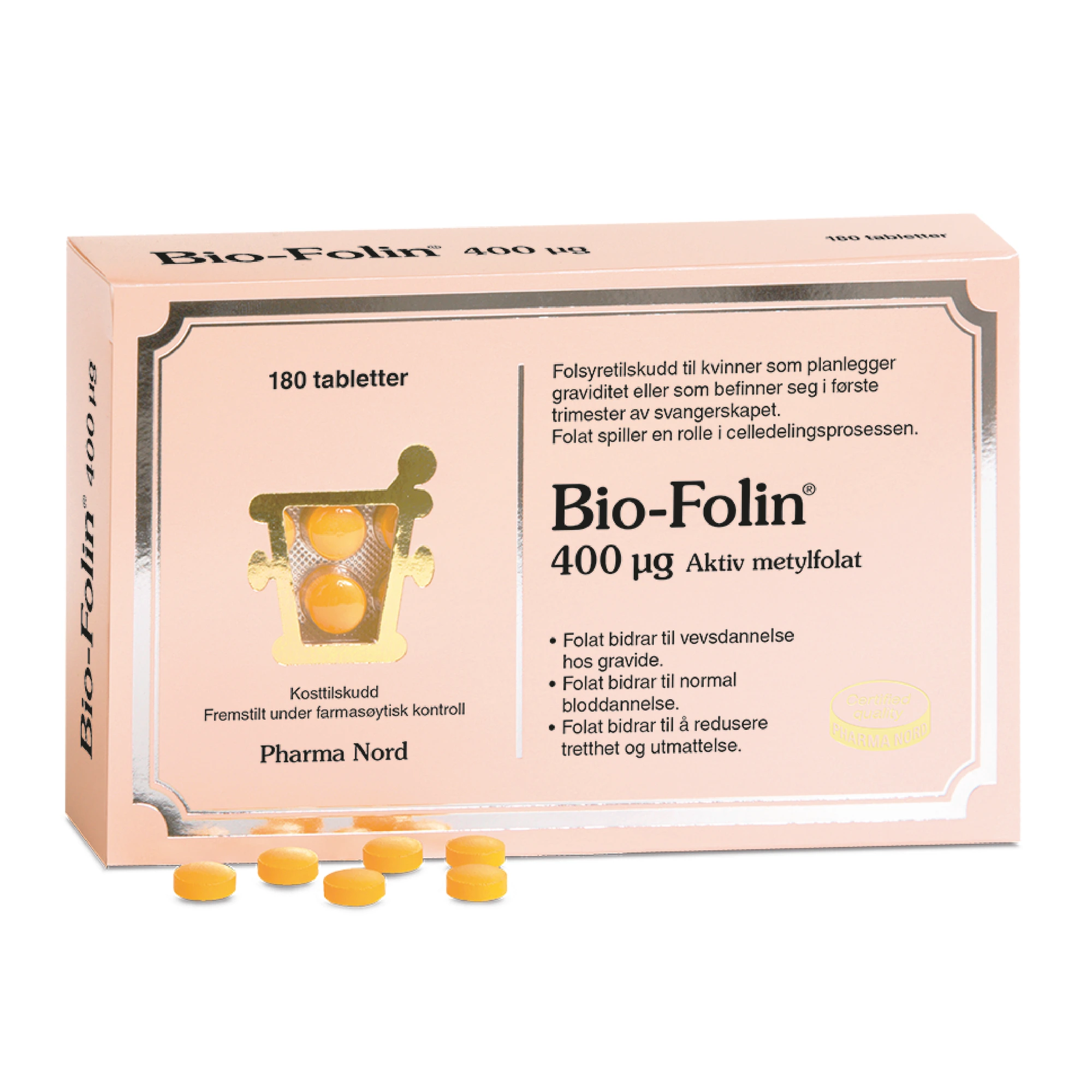 Bio-folin tab 400 mikrog