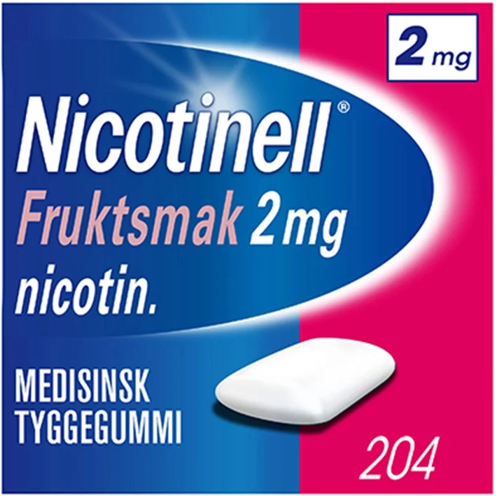 Nicotinell medisinsk tyggegummi med fruktsmak 2 mg