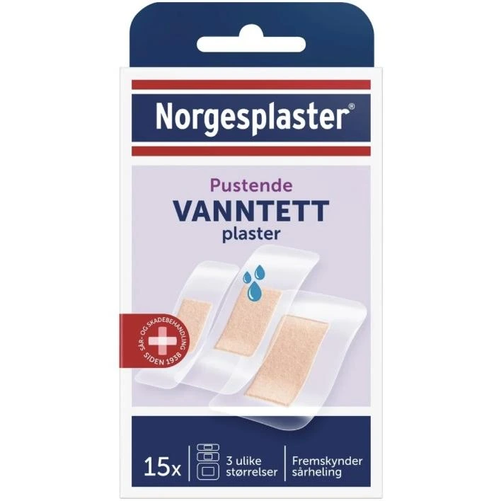 Norgesplaster Vanntett plaster 15 stk