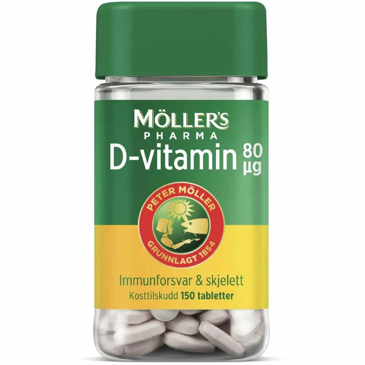 Møllers pharma vitamin-D tab med appelsinsmak 80 mikrog