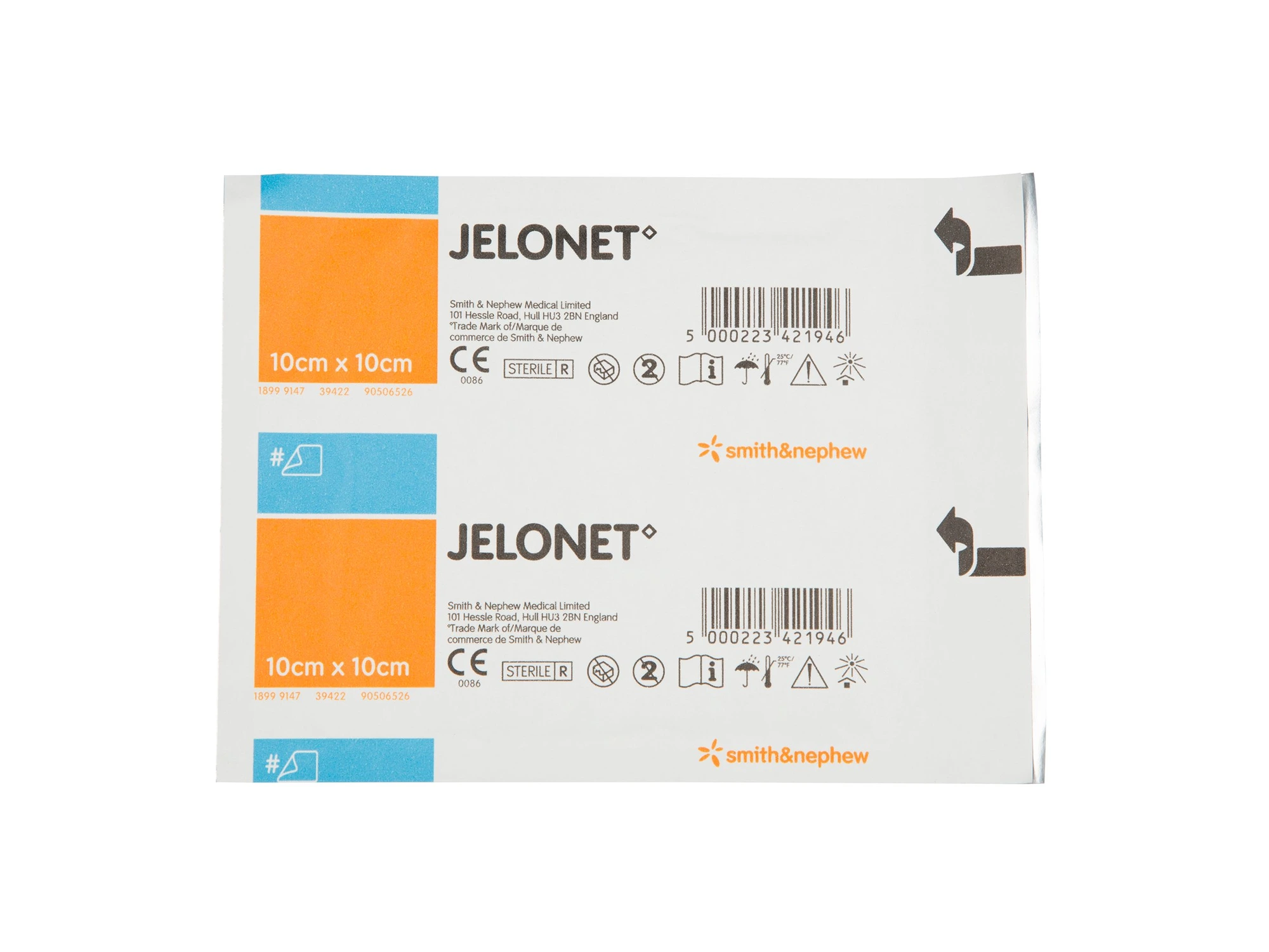 Jelonet vaselinkompress 10x10cm 10 stk
