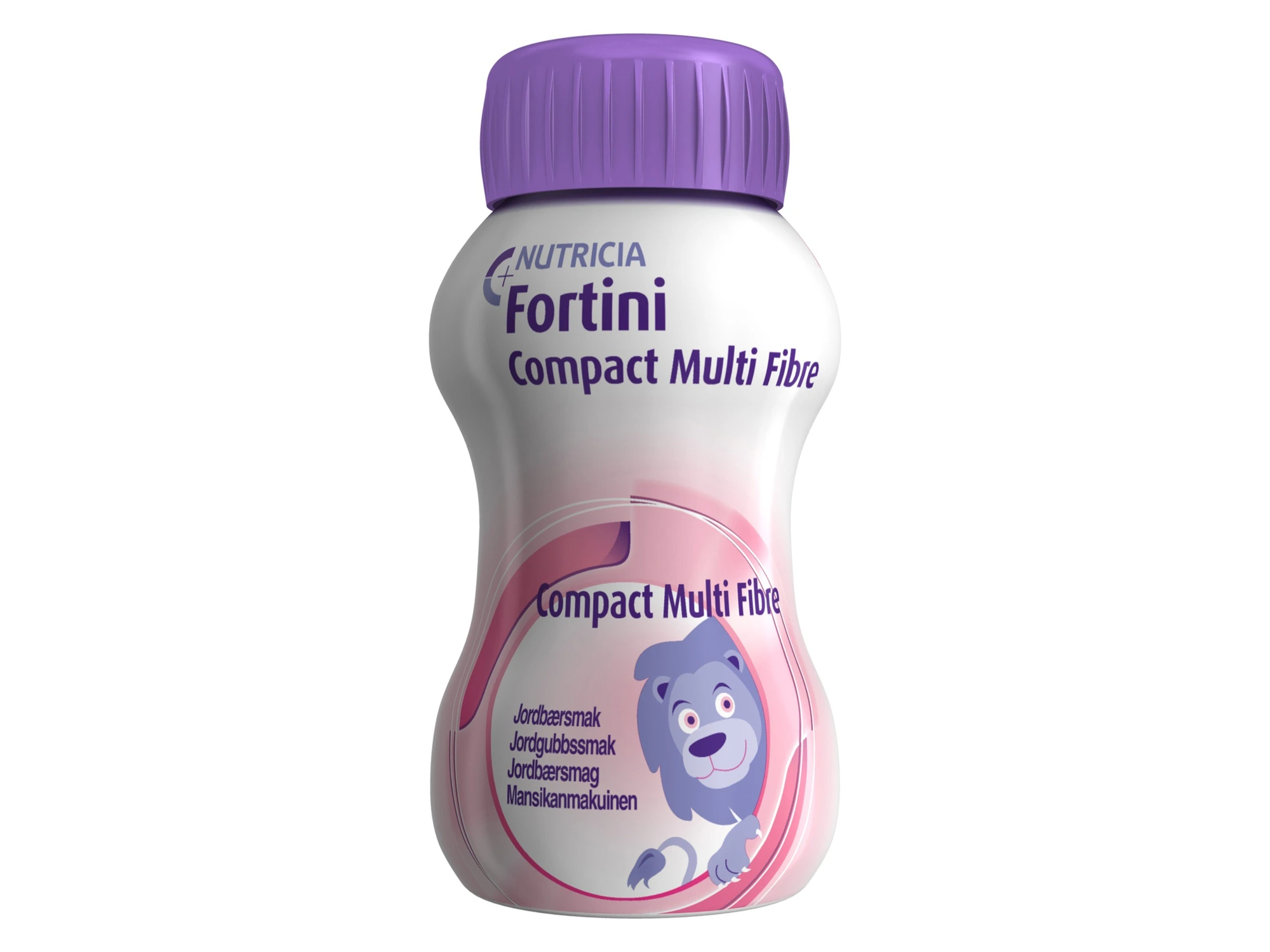 Fortini Compact Multi Fibre næringsdrikk jordbær 4x125 ml