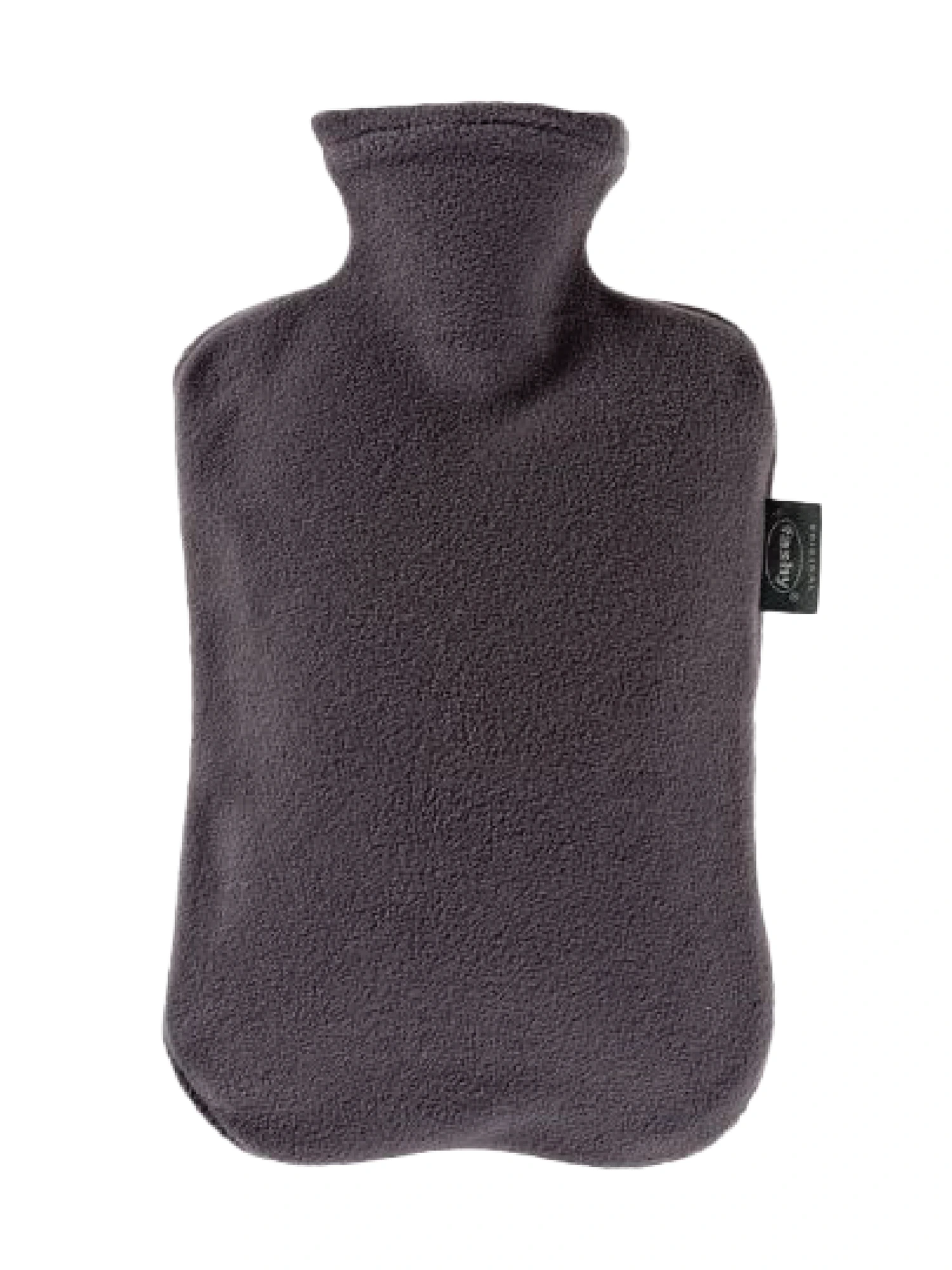 Fashy Varmeflaske m/fleecetrekk, 2 liter, grå, 1 stk.