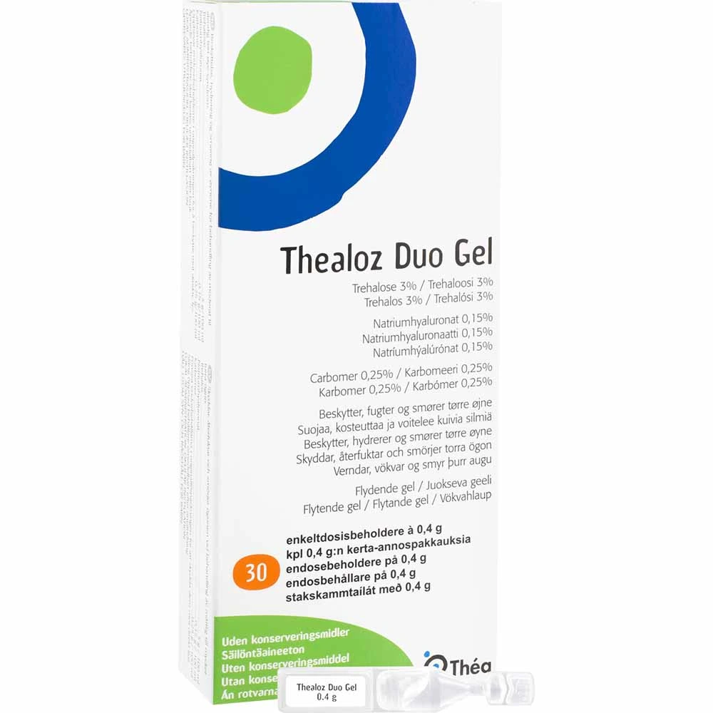 Thealoz Duo øyegel endosebeholdere 30x0,4 g