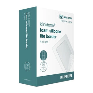 Kliniderm Foam Silikon Lite Border bandasje 4x5cm 10 stk