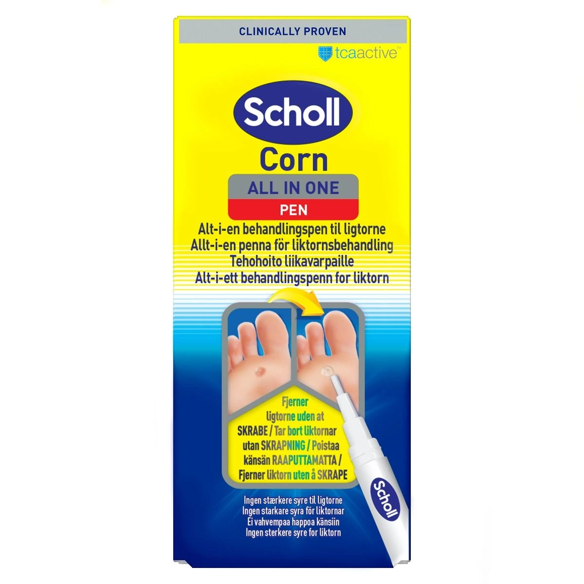 Scholl alt-i-ett behandlingspenn for liktorn 4 g