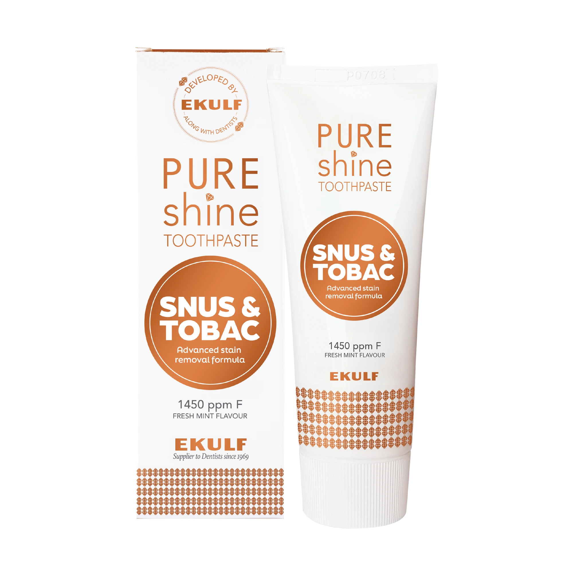 Ekulf Pure Shine Snus & Tobac tannkrem 75 ml