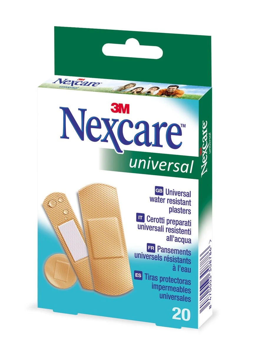 Nexcare Universal Plaster Assortert, 20 stk.