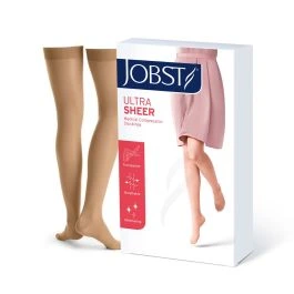 Jobst Ultra Sheer klasse 1 lårstrømpe natur str XL 1 par