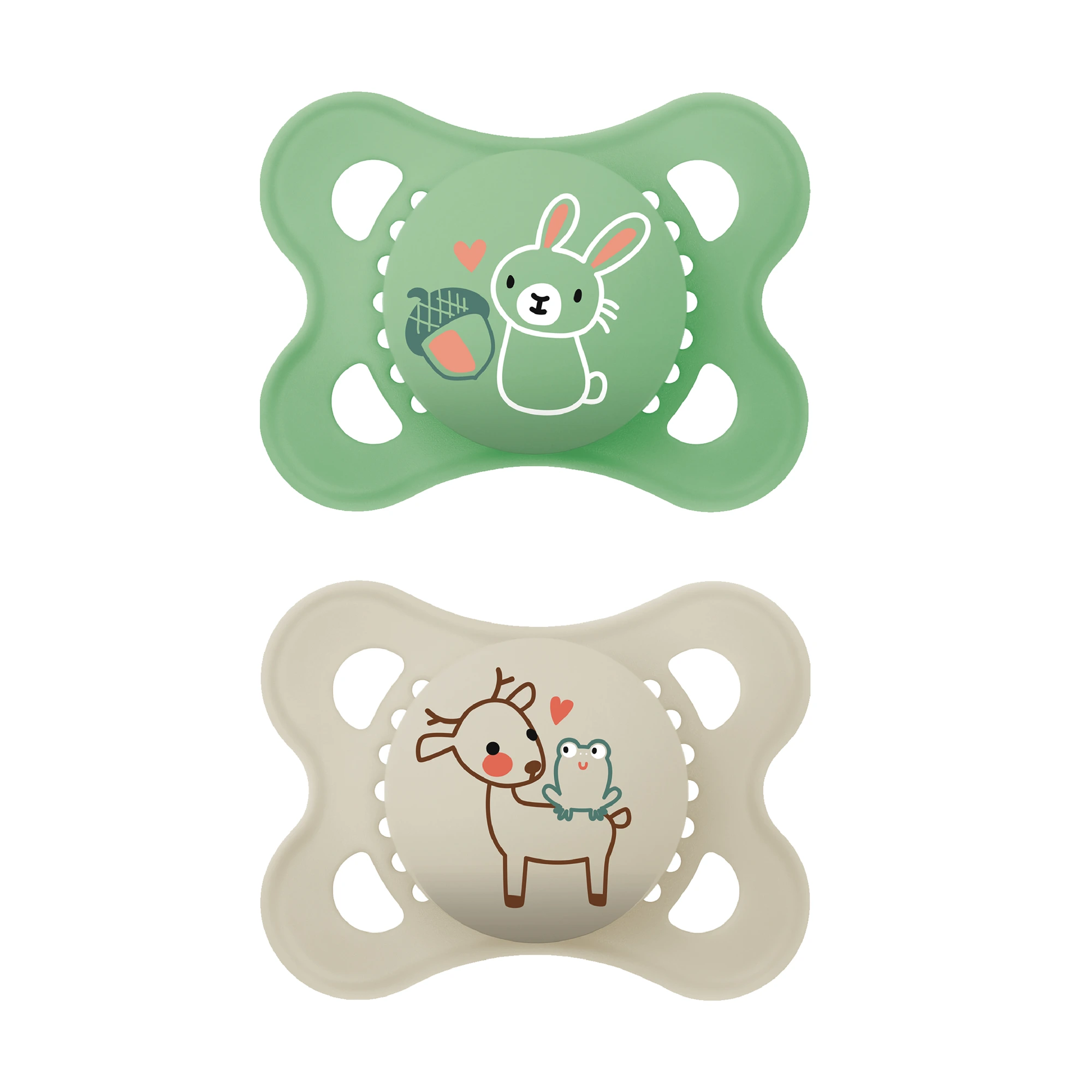 MAM Original narresmokk 0-6 måneder nøytral 2 stk