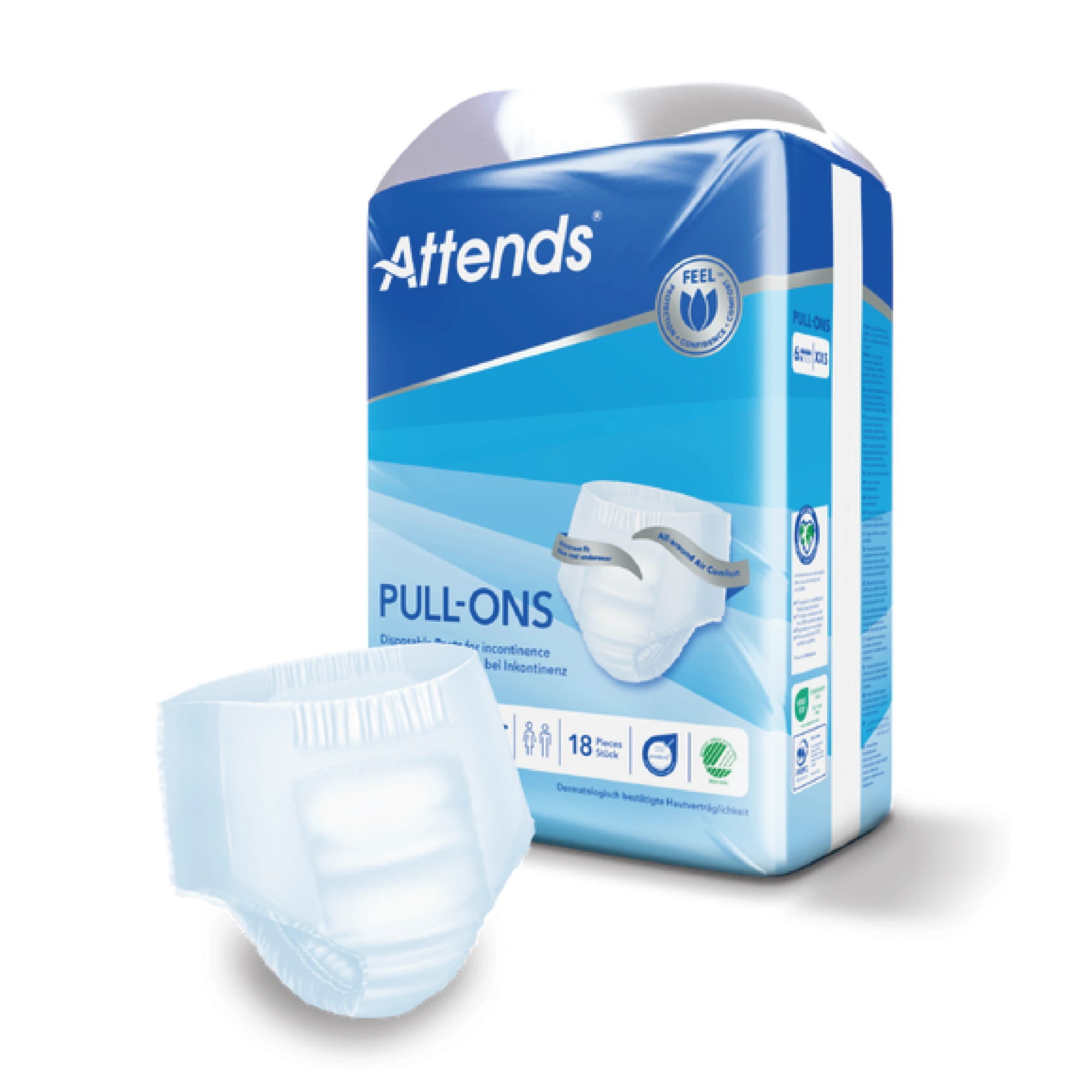 Attends Pull-Ons 6 XXS - bleiebukse for urinlekkasje 18 stk
