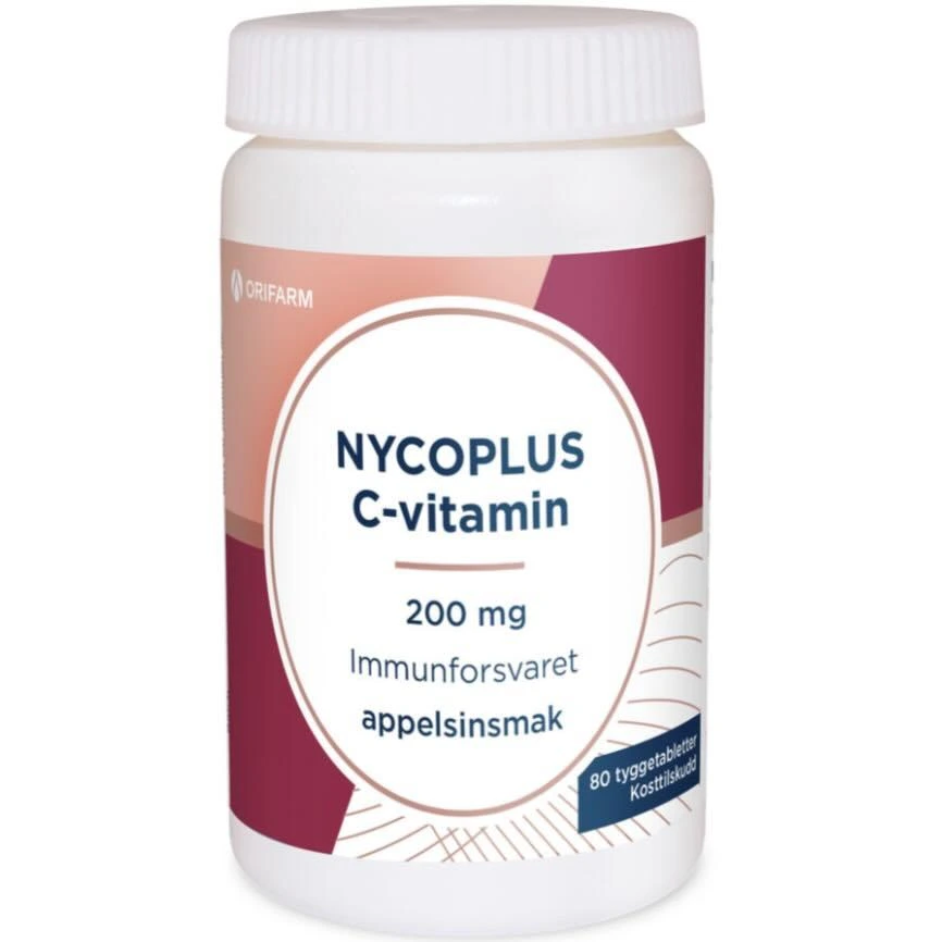 Nycoplus C-vitamin tyggetab 200 mg