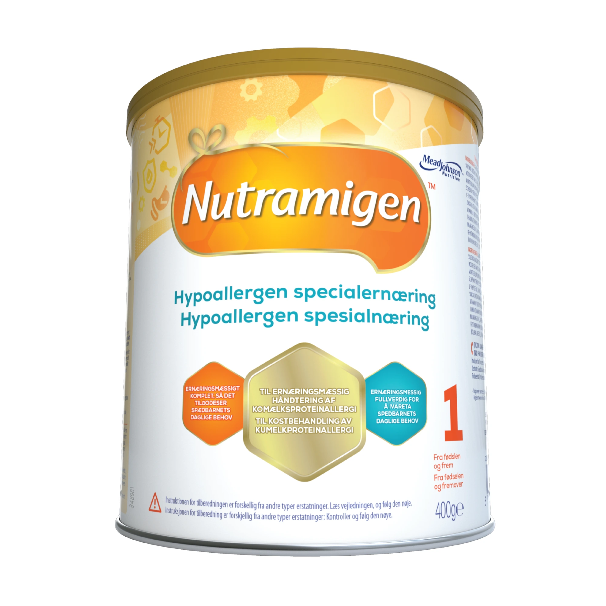 Nutramigen 1 hypoallergen spesialnæring pulver 400 g
