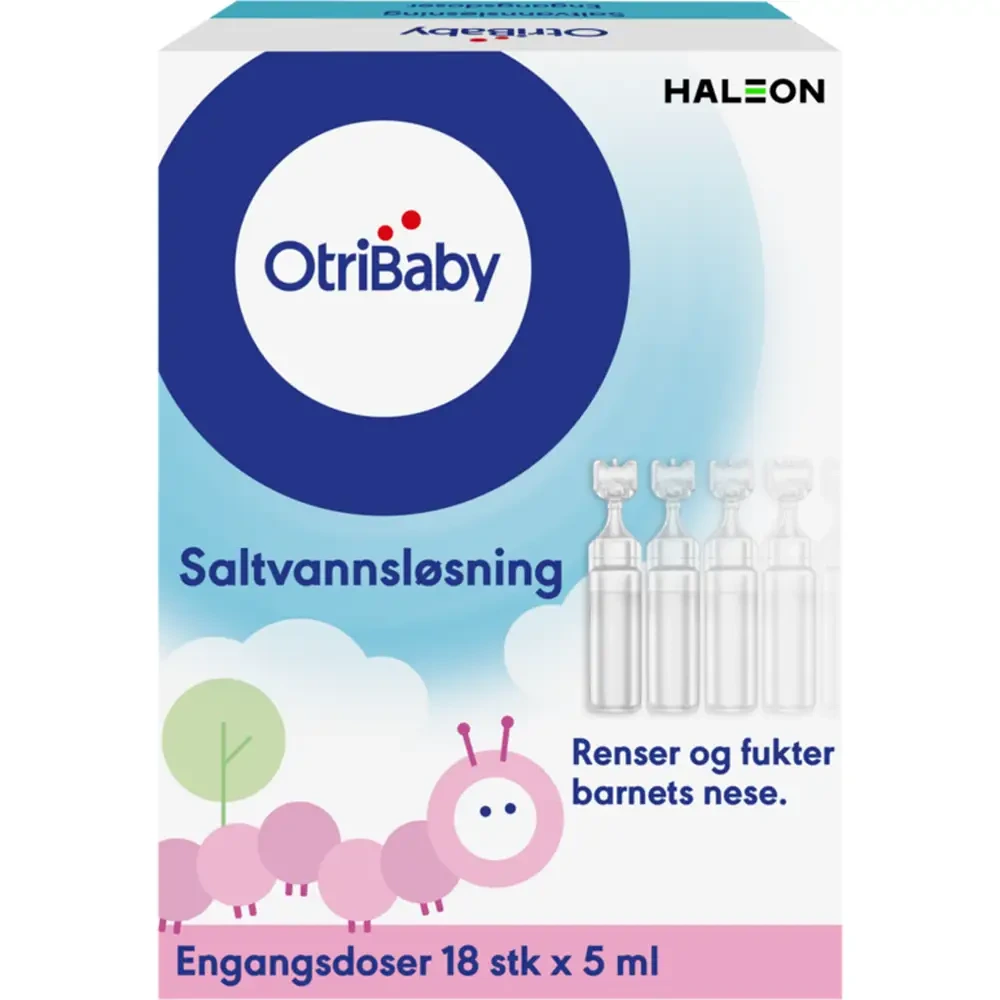 OtriBaby saltvannløsning nesedråper 18x5 ml