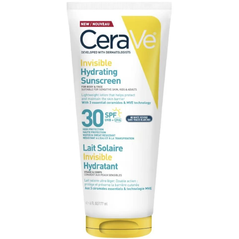 CeraVe Invisible Hydrating solkrem SPF30 177 ml