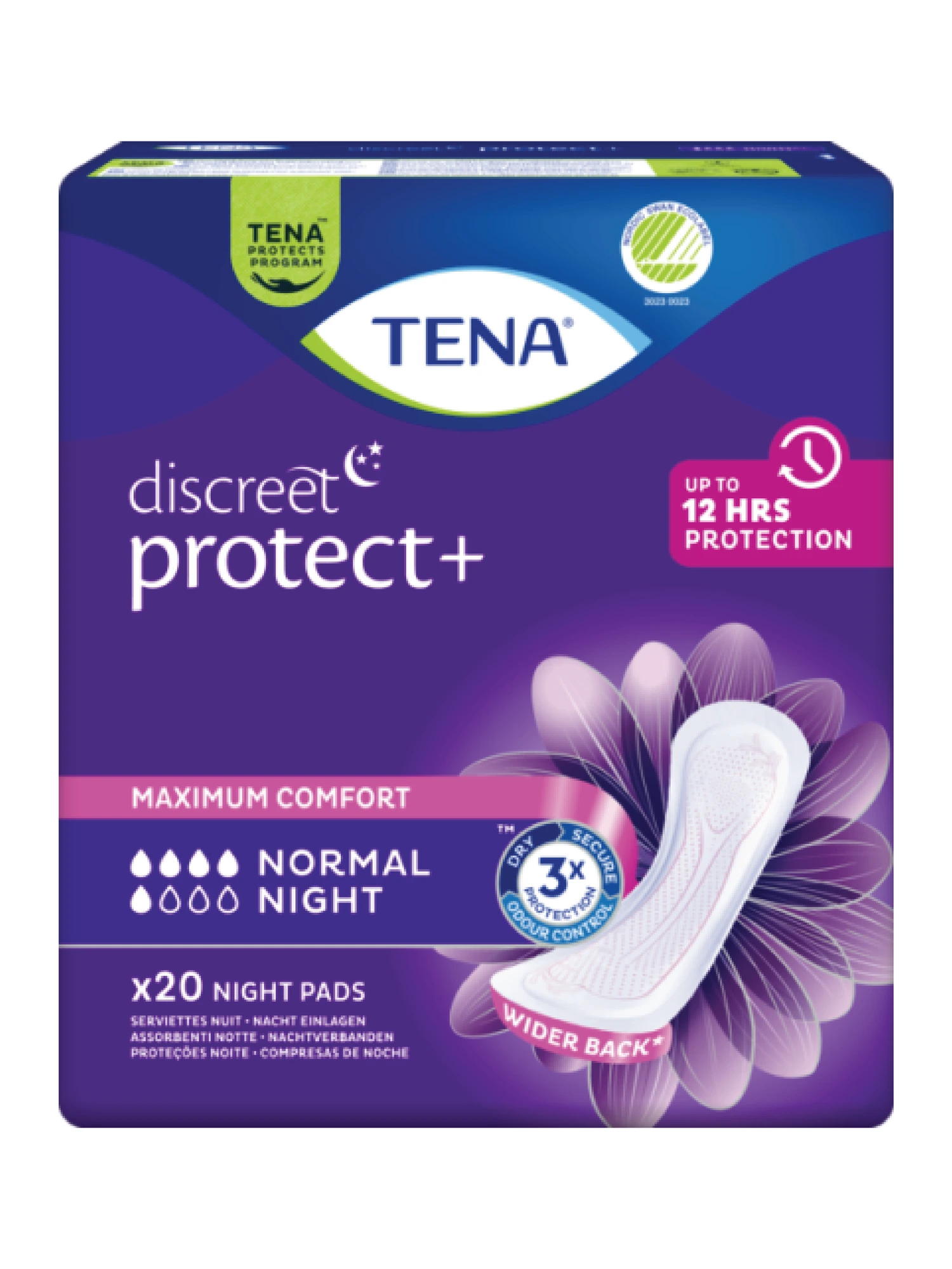 TENA Discreet Normal Night bind 20 stk