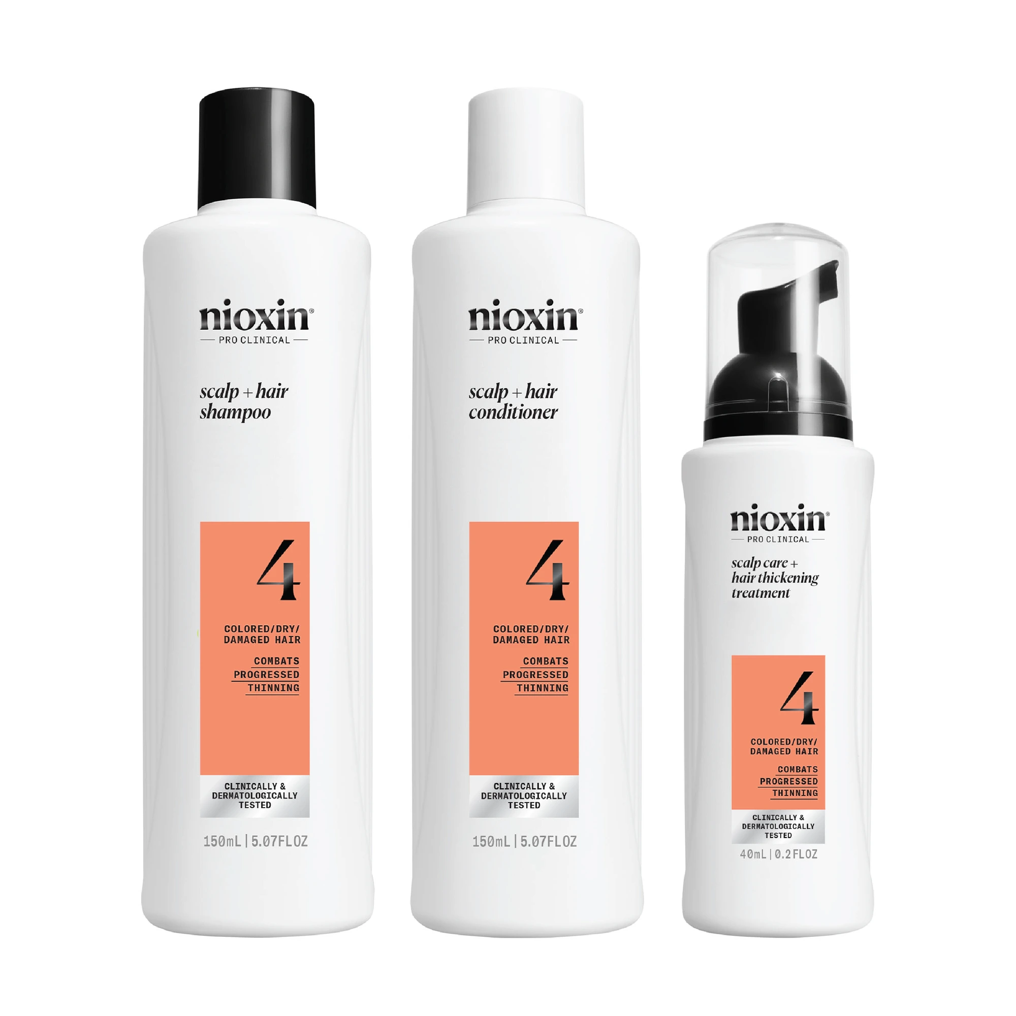 Nioxin System 4 Trial Kit hårpleiesett 150+150+40 ml