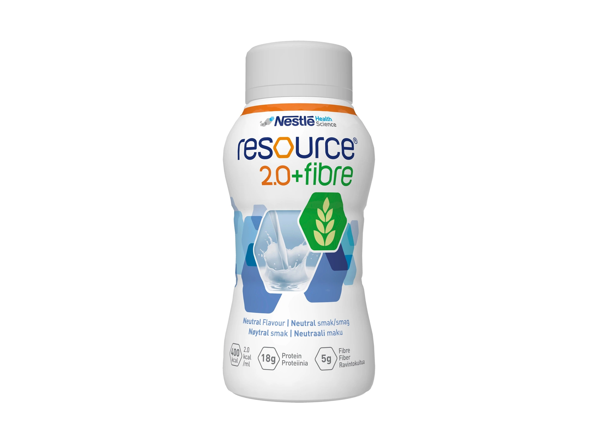 Resource 2.0+Fibre næringsdrikk nøytral 4x200 ml