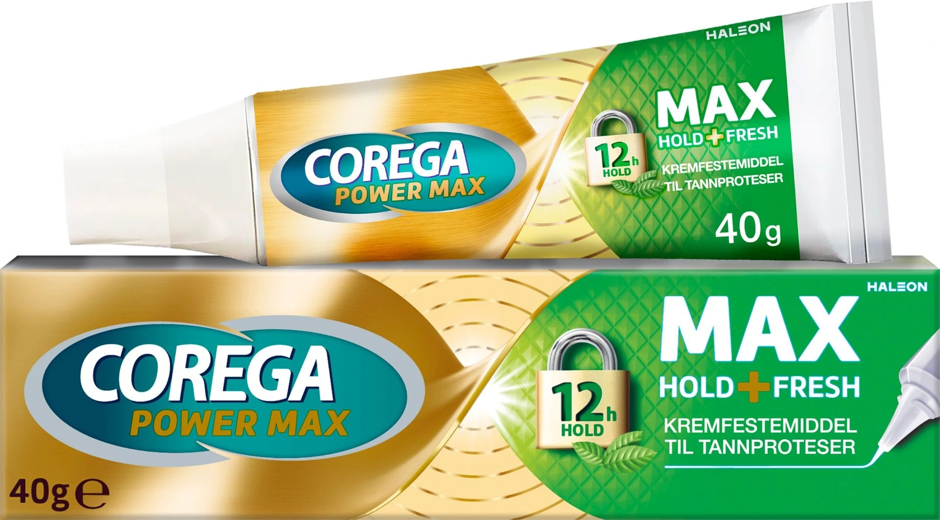 Corega Max Hold + Fresh festekrem til tannproteser 40 g