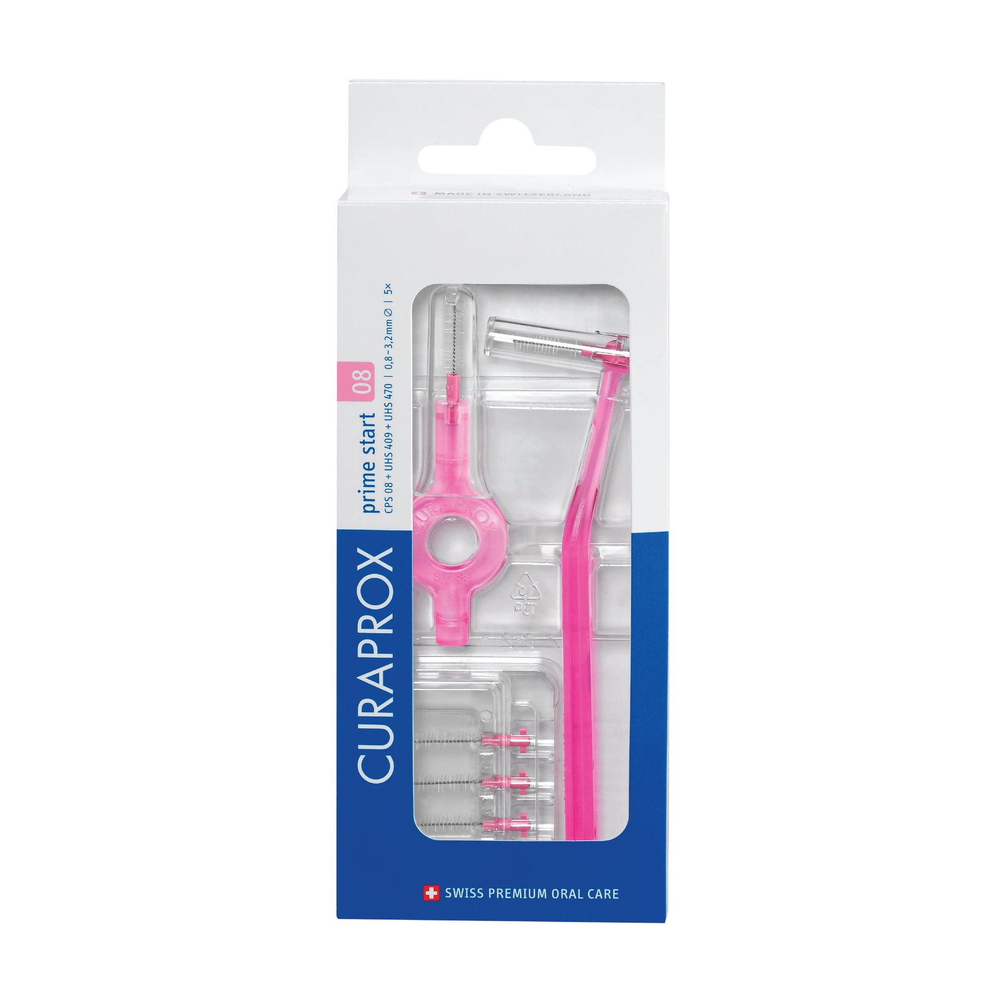 Curaprox Mellomromsbørste Startpakke, 0.8 mm / 3.2 mm, 1 stk.