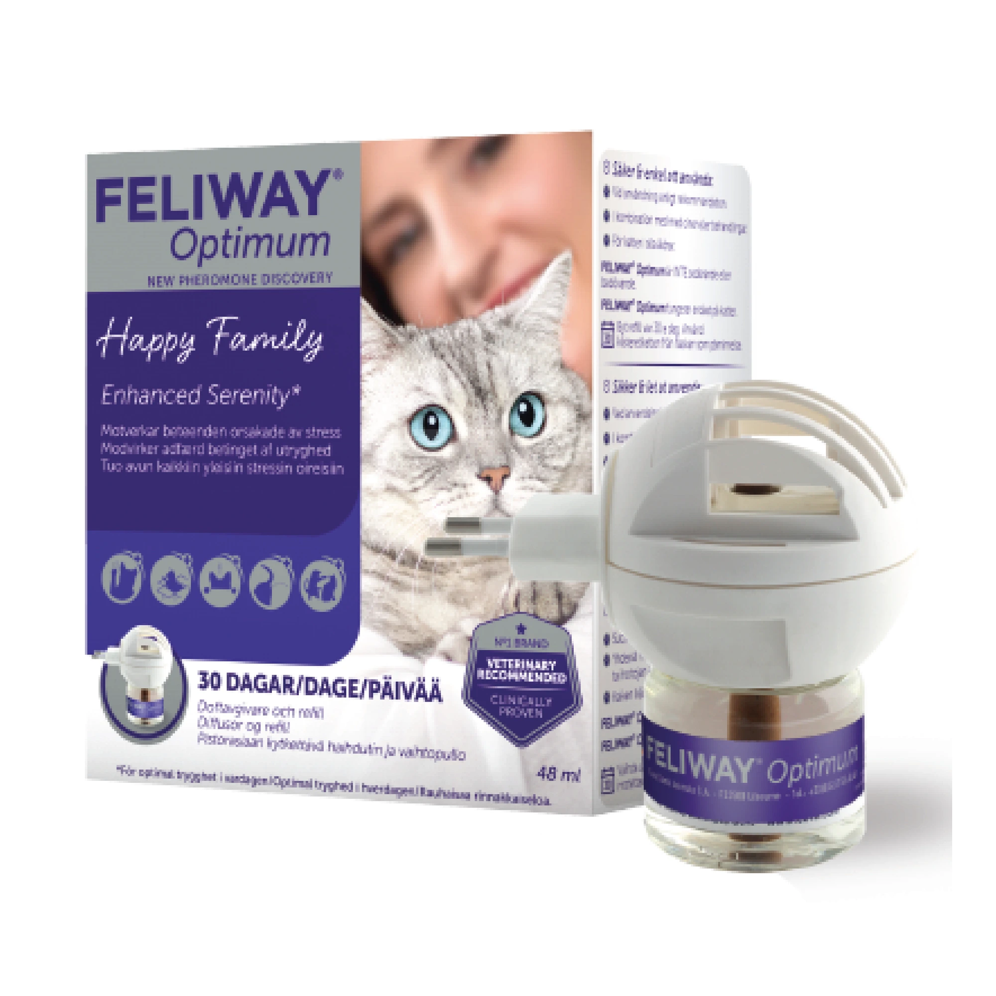 Feliway Optimum diffuser/duftspreder katt 48 ml