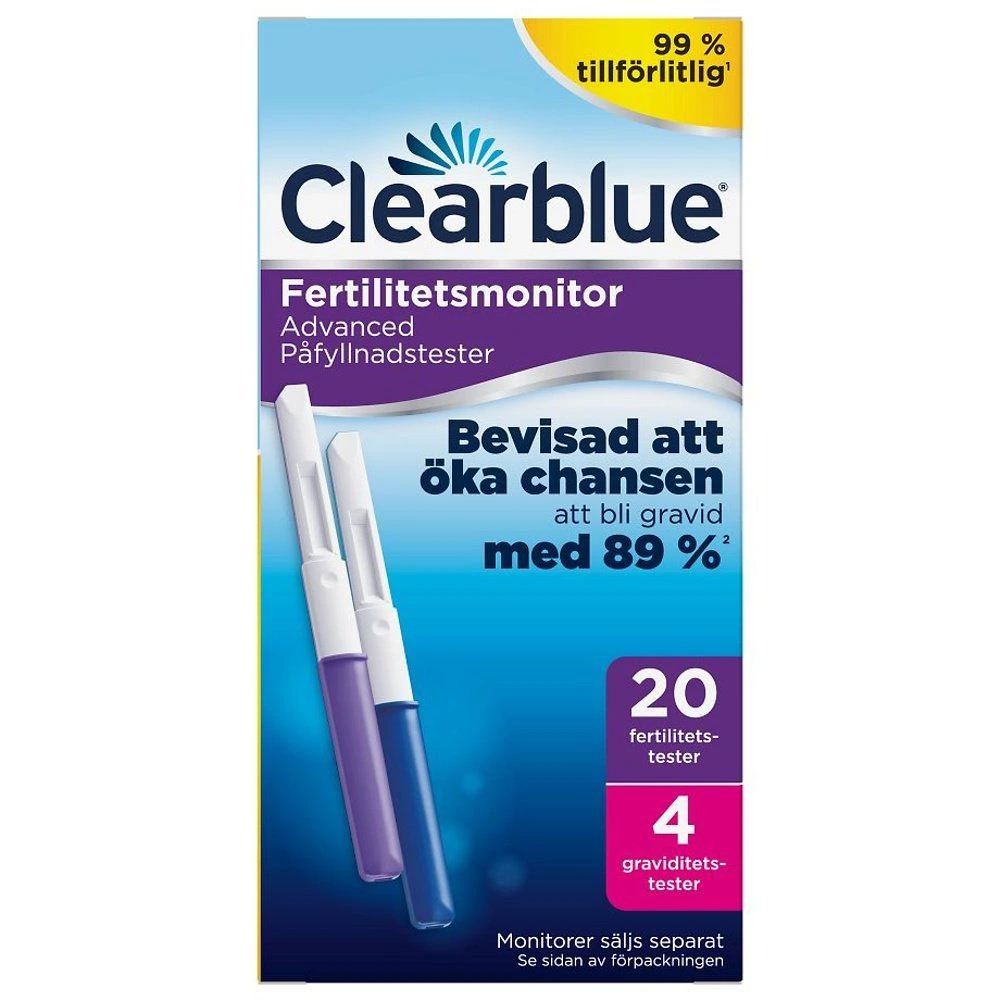 Clearblue Advanced testpinner fertilitet 24 stk