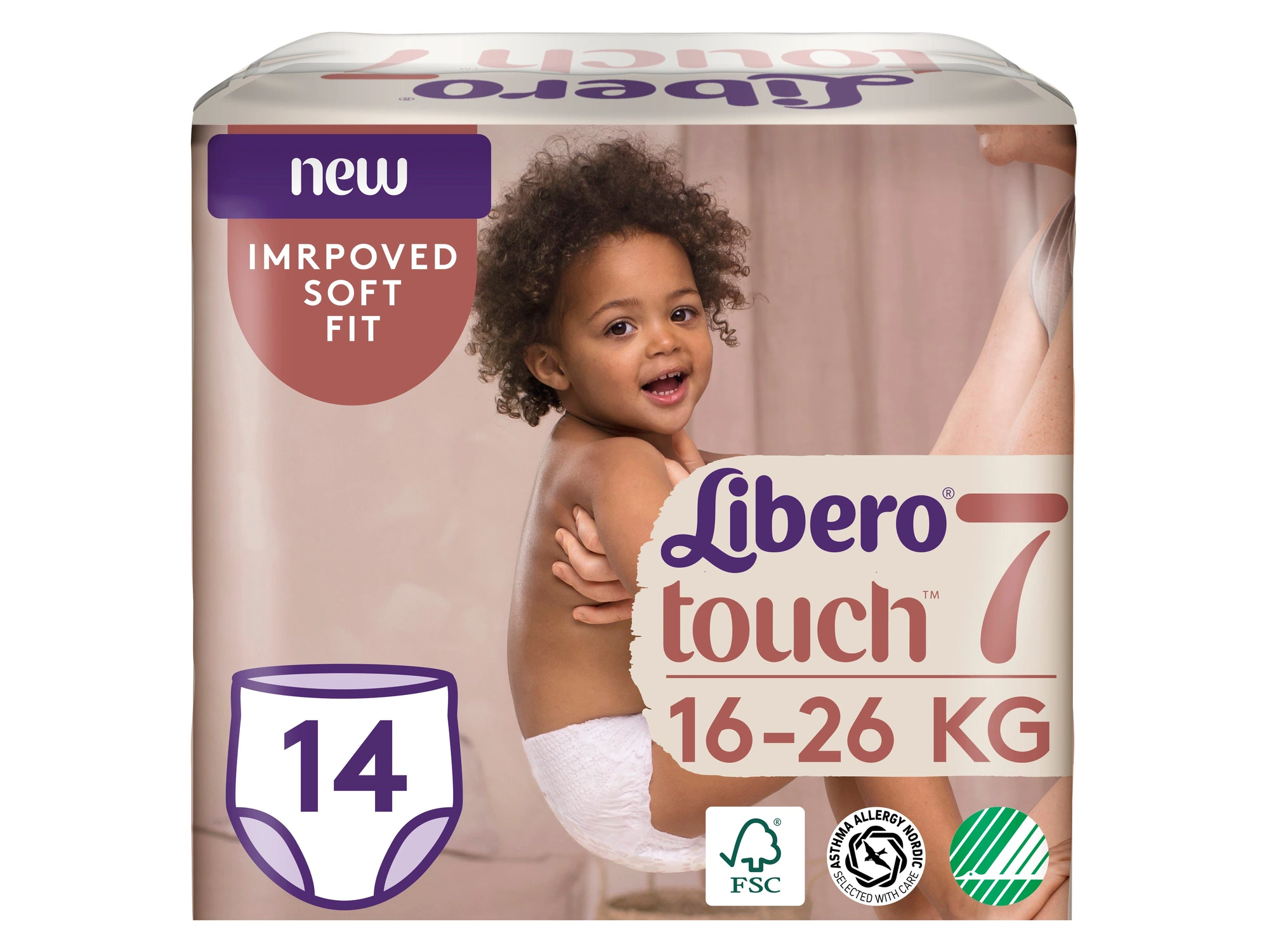 Libero Touch Pants 7 buksebleie 16-26kg 14 stk
