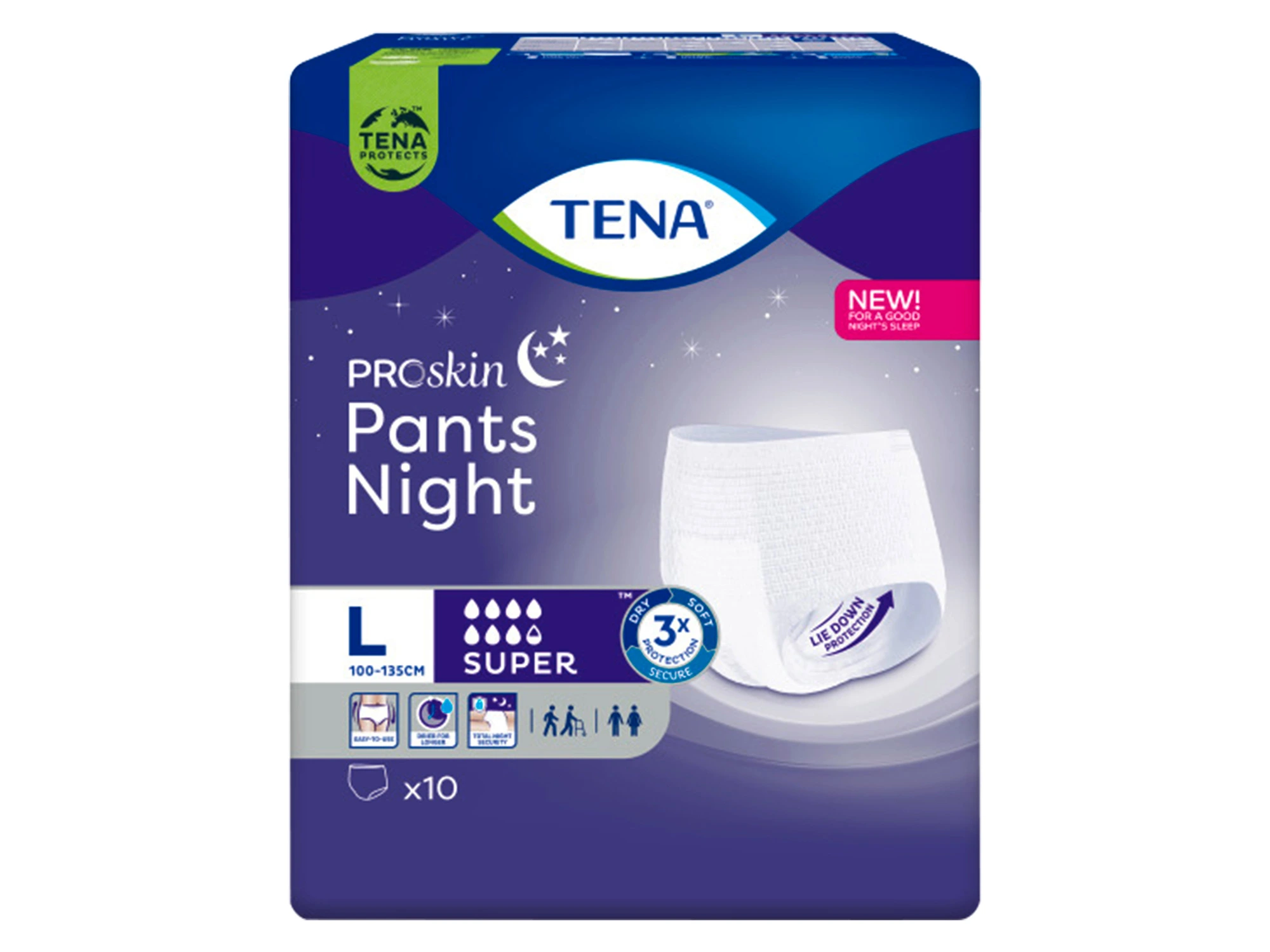 TENA Pants Night Super bleiebukse L 10 stk