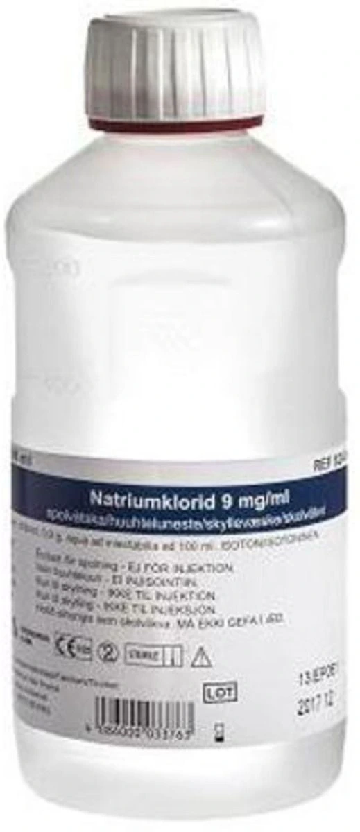 Natriumklorid 9mg/ml Fresenius Kabi helleflaske 500 ml