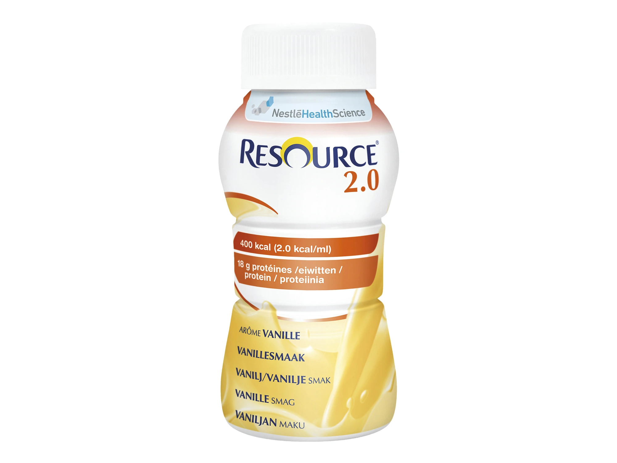Resource 2.0 næringsdrikk vanilje 4x200 ml