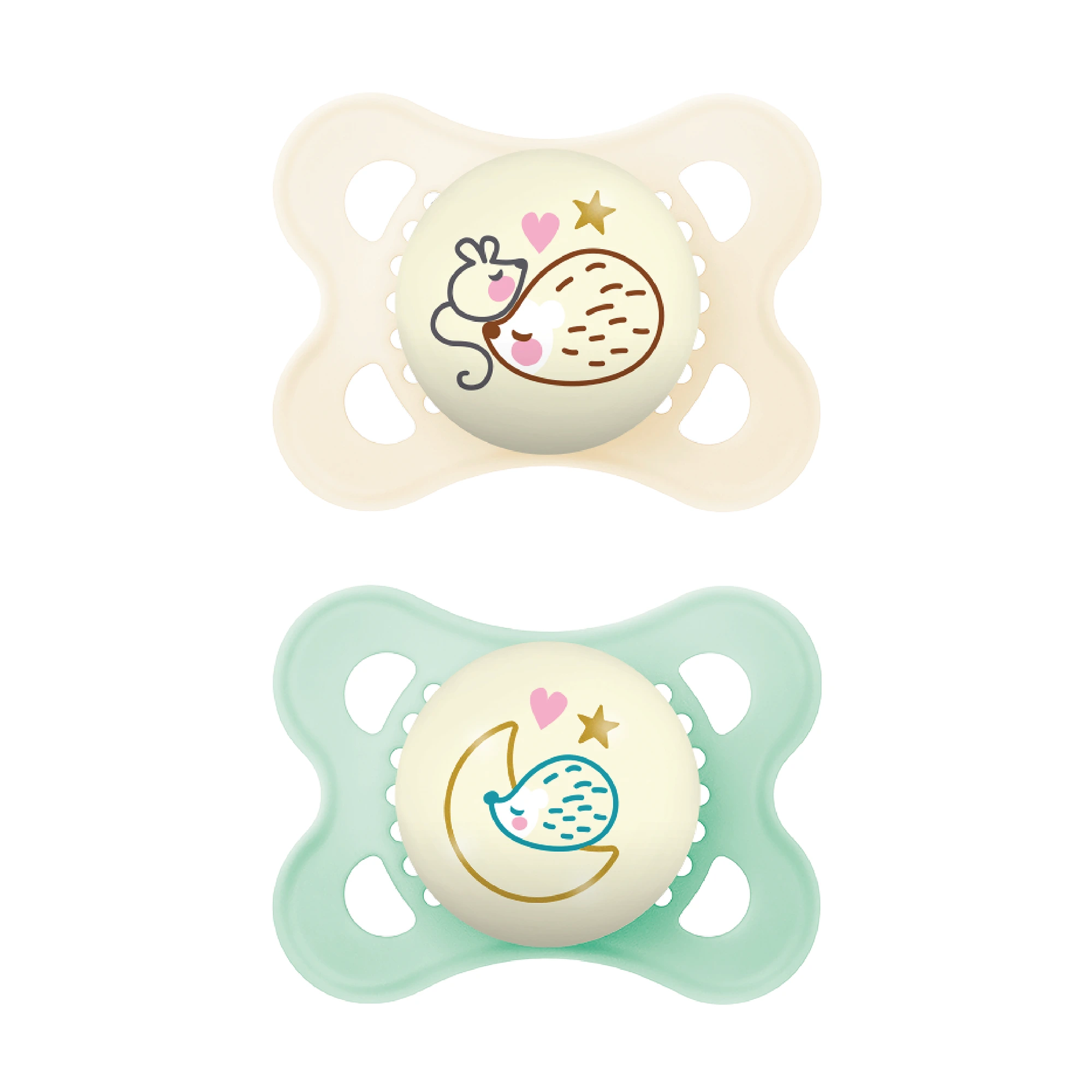 MAM Original Night narresmokk 0-6 måneder nøytral 2 stk