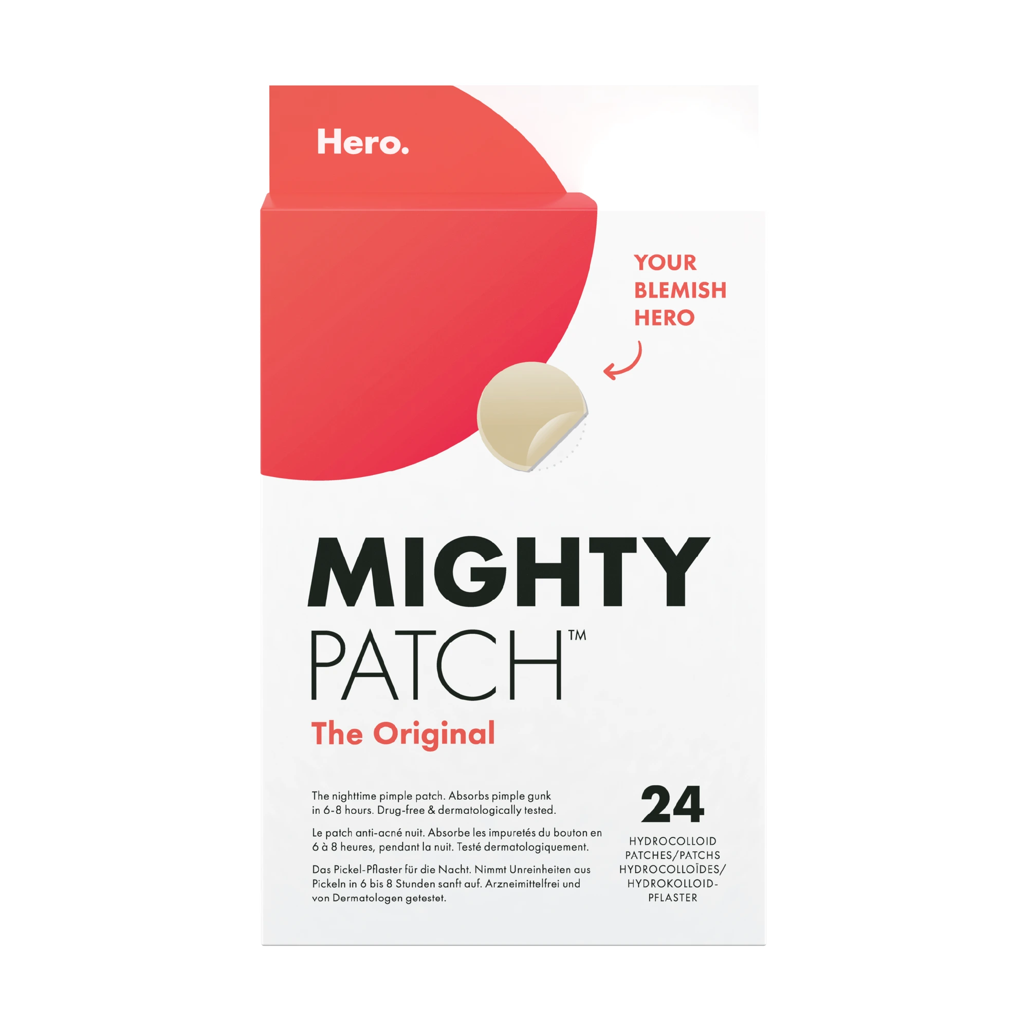 Hero Mighty Patch The Original kviseplaster 24 stk
