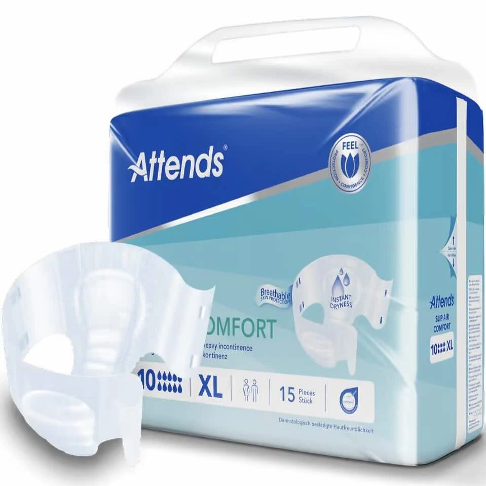 Attends Slip Air Comfort 10 XL teipbleier 15 stk