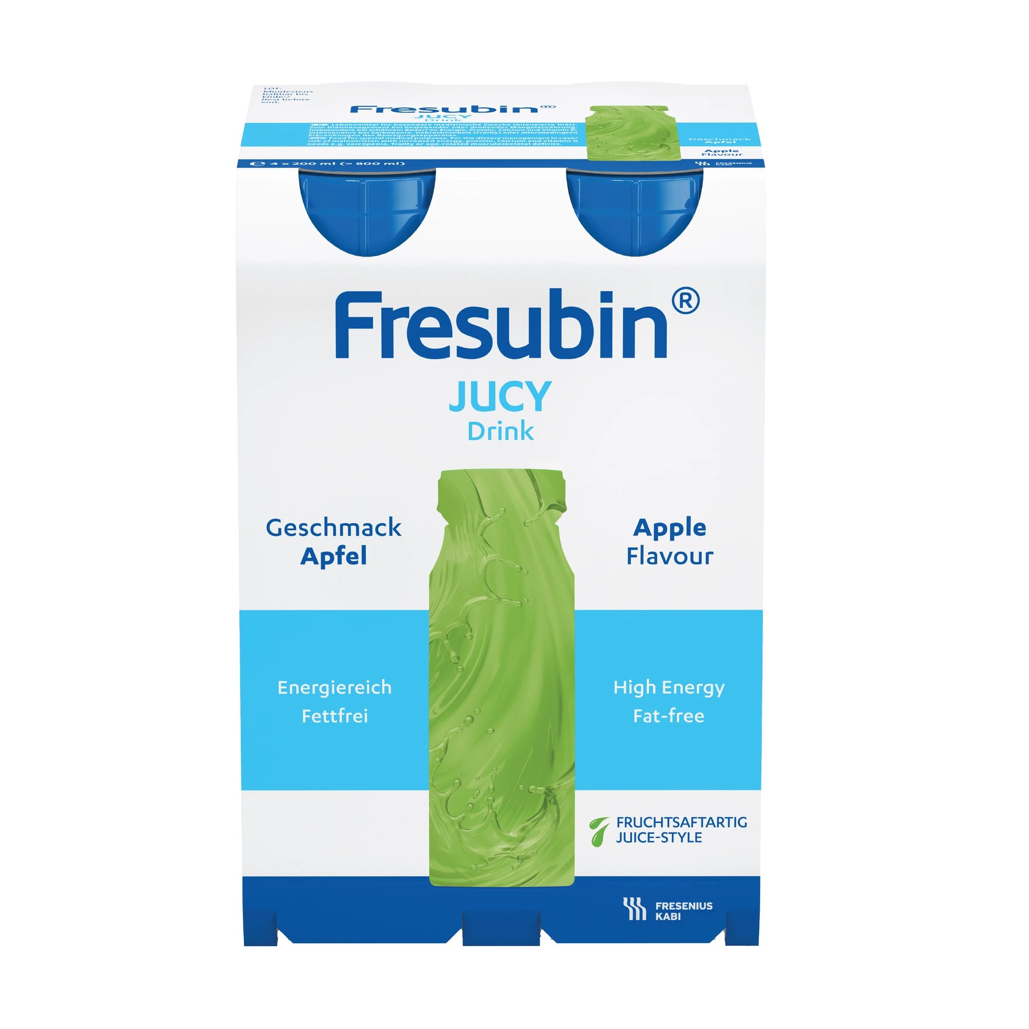 Fresubin Jucy Drink næringsdrikk eple 4x200 ml