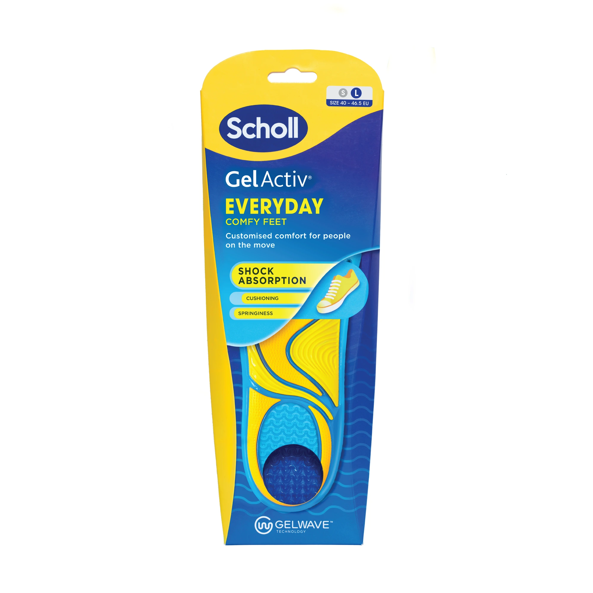 Scholl GelActiv Everyday såler L (40-46,5) 1 par