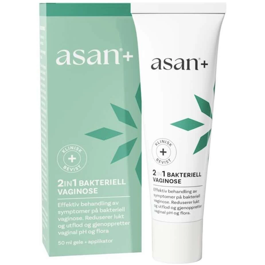 Asan+ 2in1 Bakteriell vaginose gel 50 ml