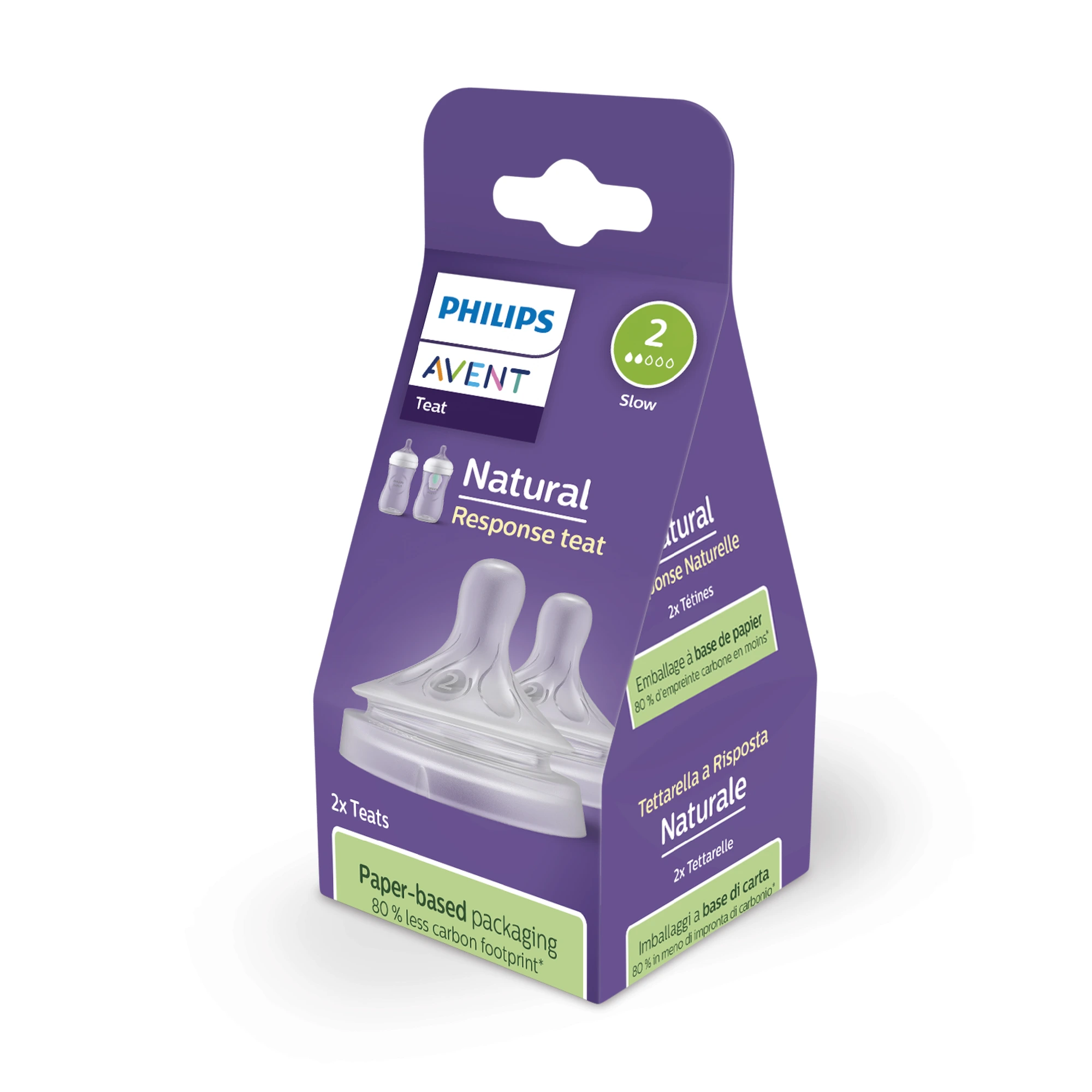 Philips Avent Natural Response flaskesmokk 0 måneder + 2 stk