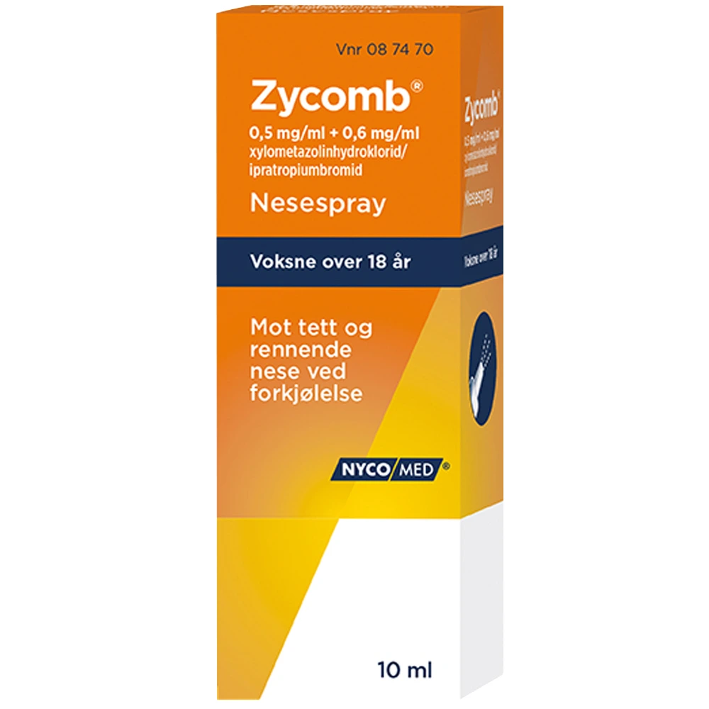Zycomb nesespray oppl 0,5 mg/ml/0,6 mg/ml